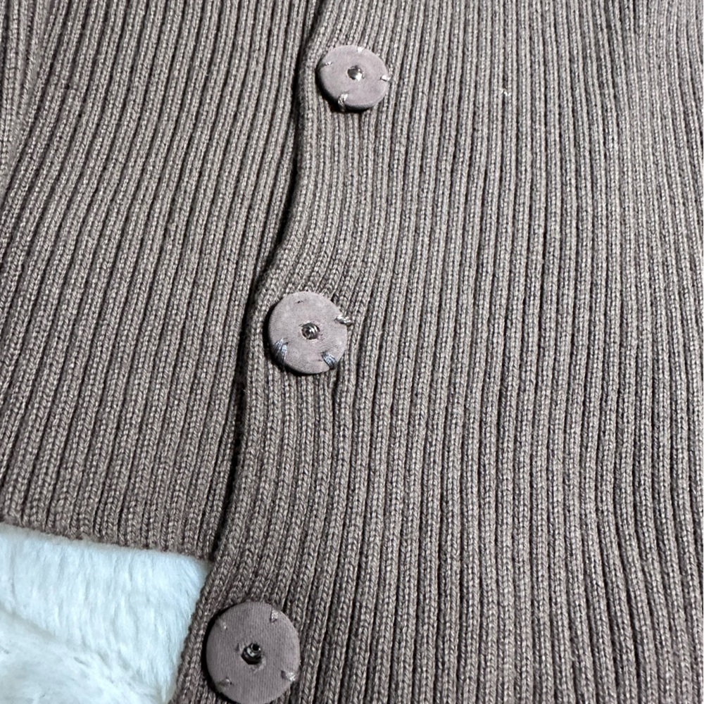 L.A.M.B. Taupe Knit Sweater, size S - Picture 6 of 9